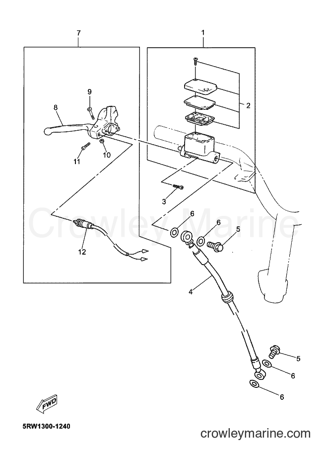 Yamaha Motors CS50 (49DD) [060] - FRONT MASTER CYLINDER