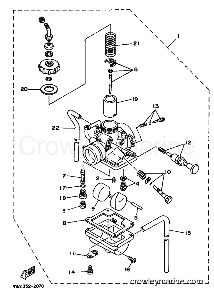 1992 Scooter TZR80RR - TZR80RR (4BA1) [999] - CARBURETOR
