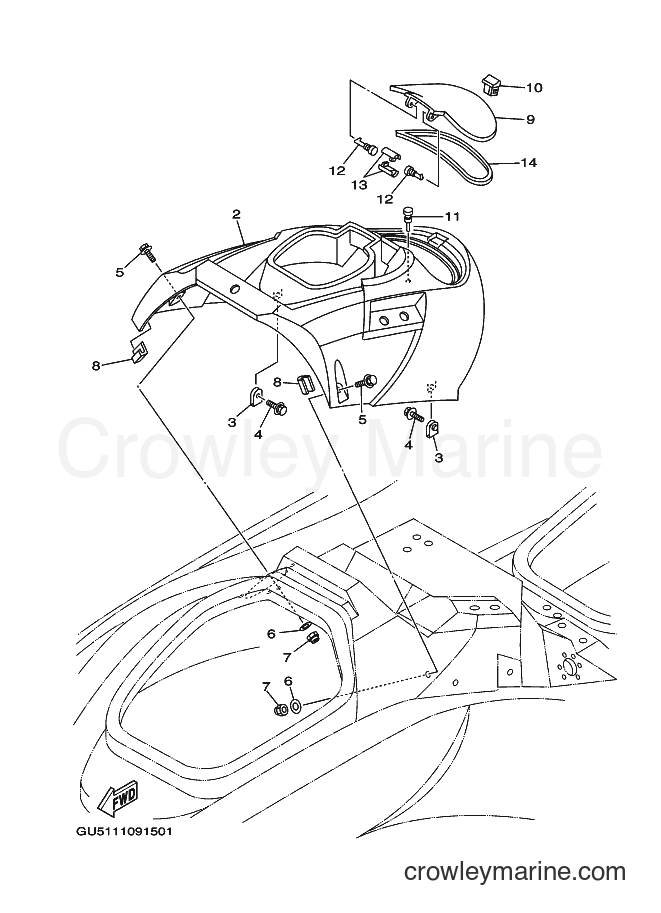 Yamaha Motors SV1200Z (GU53) [030] - ENGINE HATCH 1
