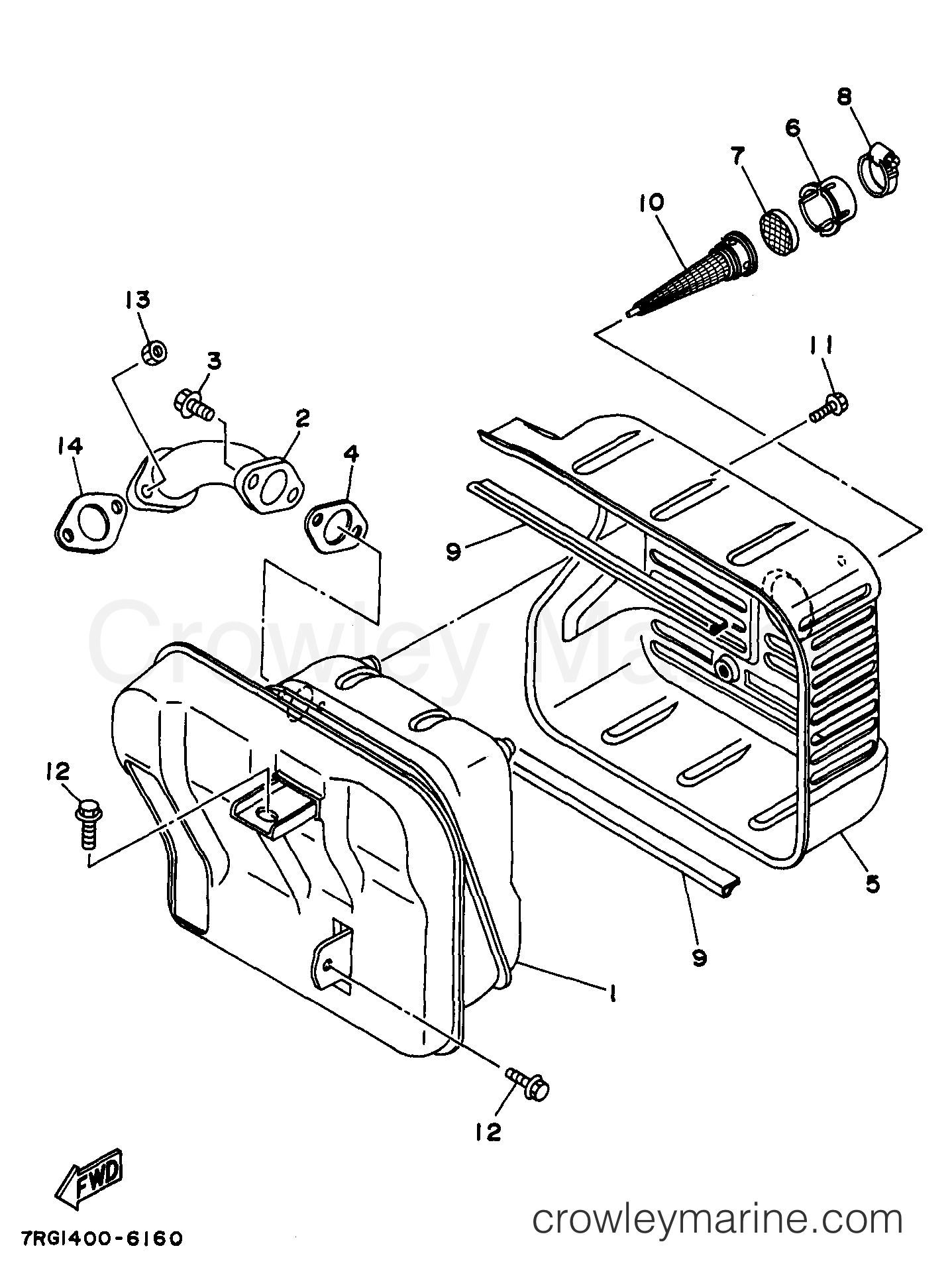 Yamaha Motors YG4600D - EXHAUST