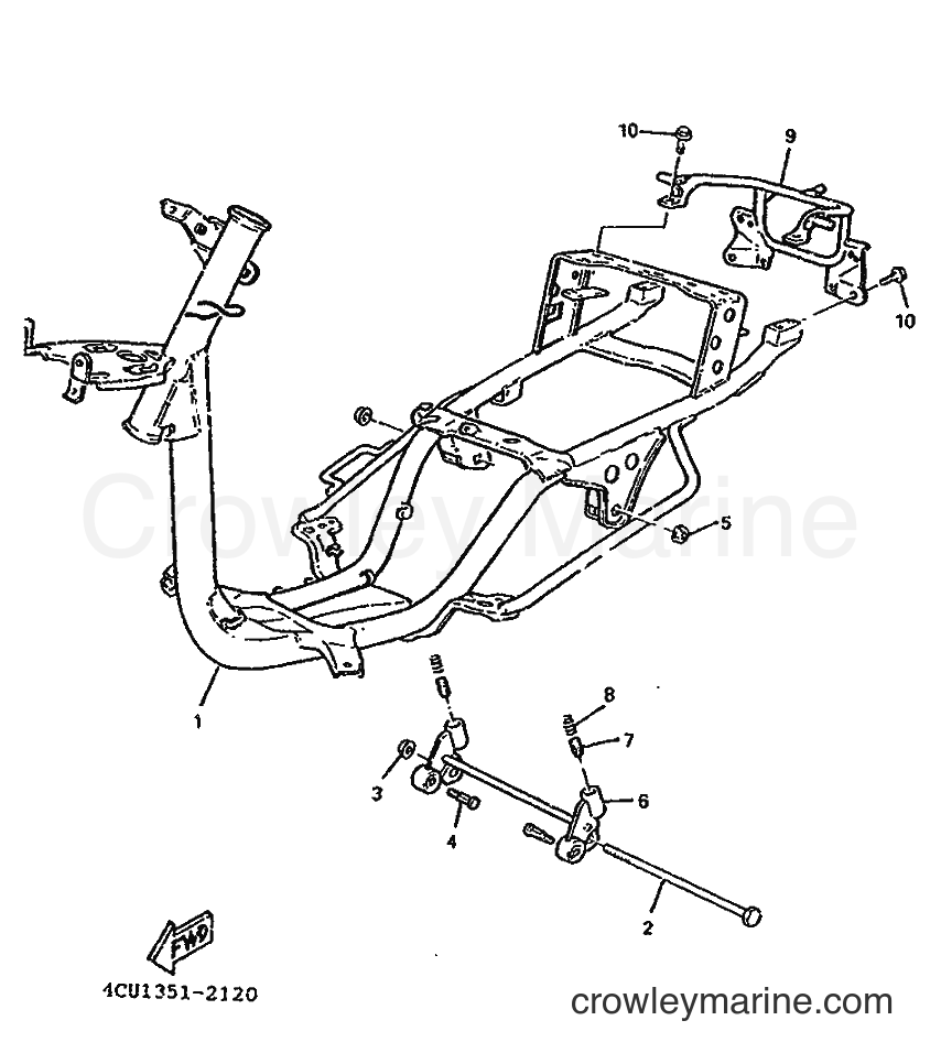 1995 Scooter YE80 - YE80 (4JC4) [999] - FRAME