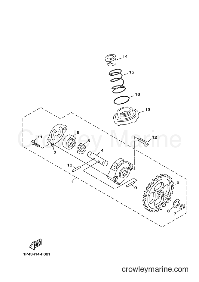 Yamaha Motors XC50 (1TSA) [010] - OIL PUMP