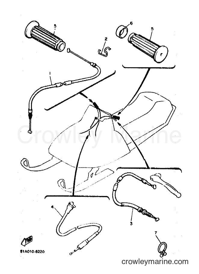 Yamaha Motors ET340 (84F0) [010] - CONTROL CABLE