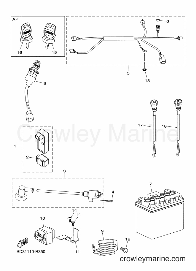 2017 ATV YFM90R - YFM90R (BD35) [010] - ELECTRICAL 1