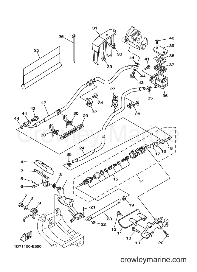 Yamaha Motors XV1900CFD (2C5X) [020] - REAR MASTER CYLINDER