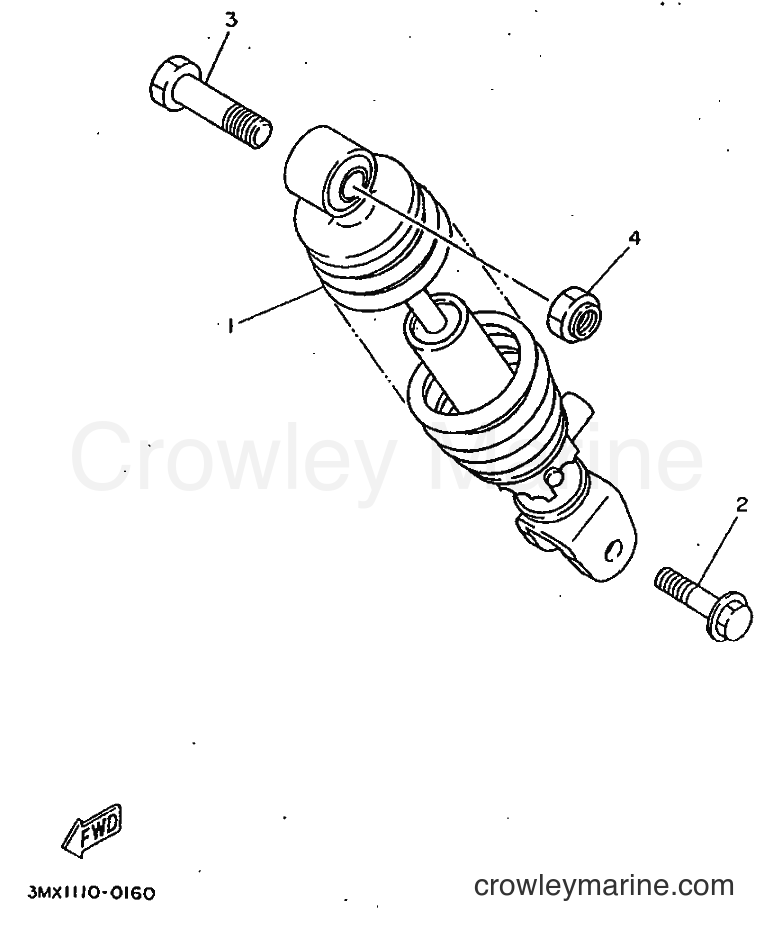 1998 Scooter CW50 - CW50 (4VVF) [010] - REAR SUSPENSION