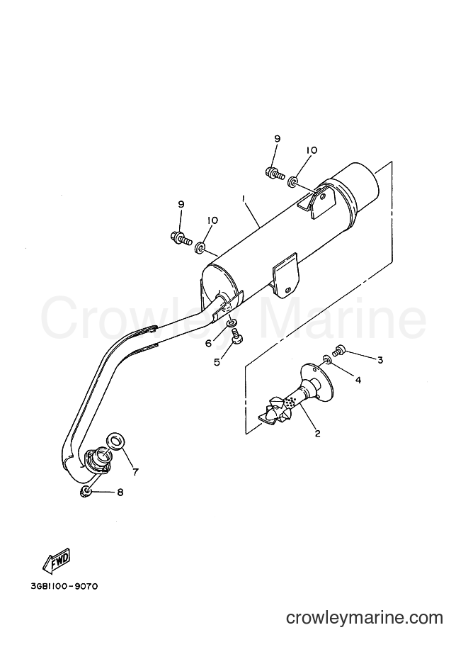 2002 ATV YF80M - YF80M (5NE4) [030] - EXHAUST