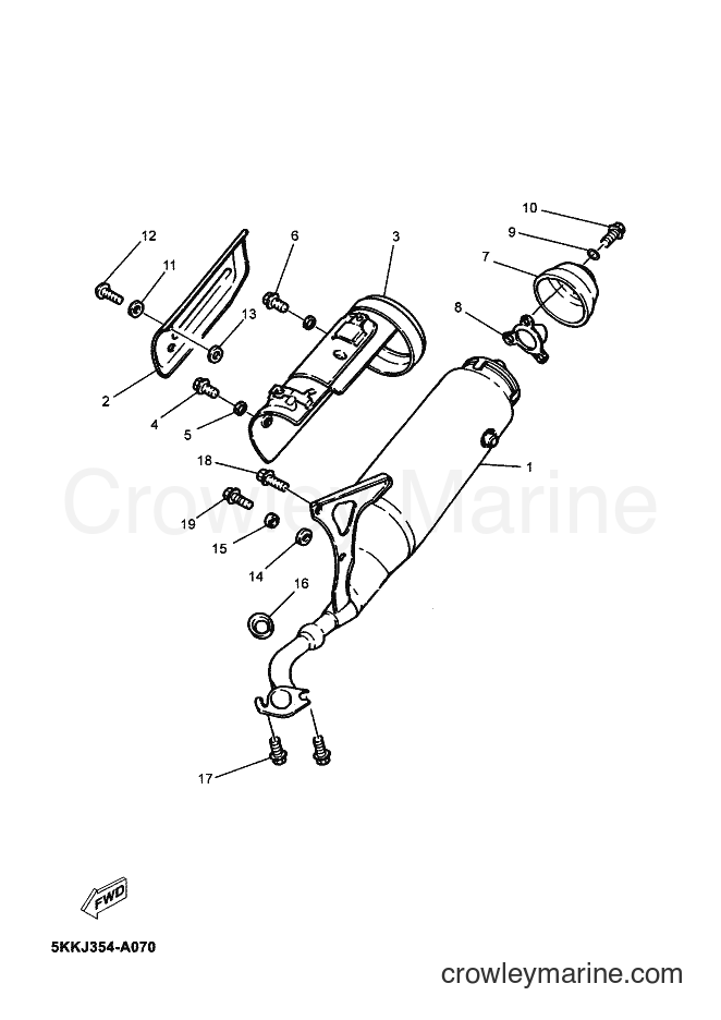 2003 Scooter YN100 - YN100 (5KKK) [010] - EXHAUST