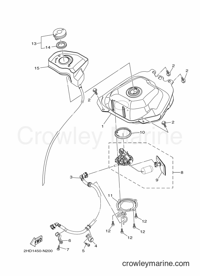 2014 Scooter AL125FC - AL125FC (1LBD) [010] - FUEL TANK