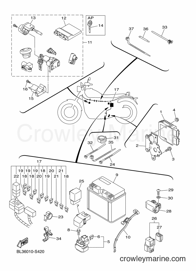 Yamaha Motors XVS950XR-A (BL36) [010] - ELECTRICAL 2