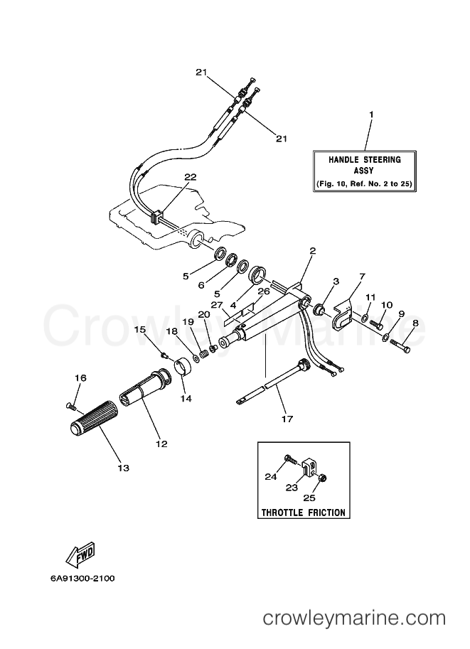 Yamaha Motors 20C (6A91) [060] - STEERING