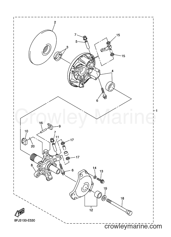 2013 Snowmobile RS10R - RS10R (8HV2) [020] - ALTERNATE REBUILD KIT