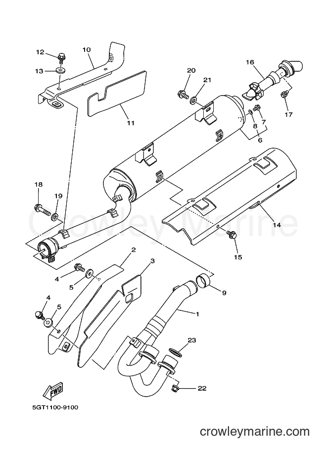 2000 ATV YFM600FWA - YFM600FWA (5GTB) [020] - EXHAUST
