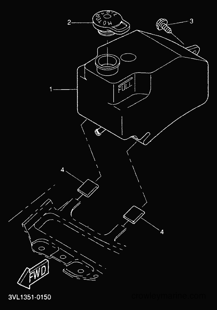 2000 Scooter CW50 - CW50 (5HG8) [010] - OIL TANK