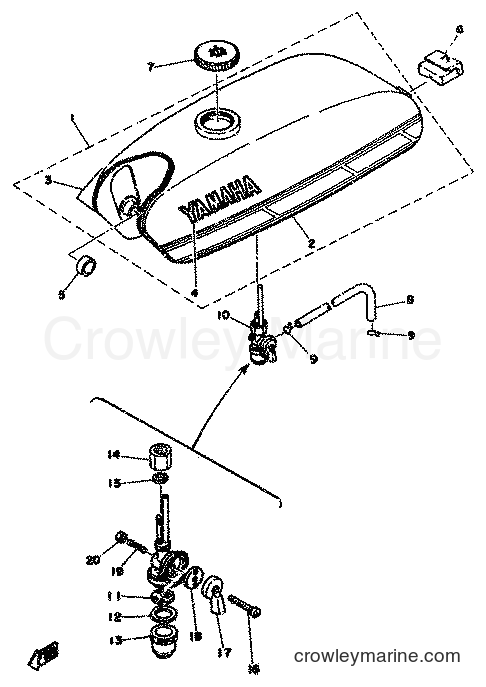 1978 Scooter FS1DX - FS1DX (2G1) [998] - FUEL TANK