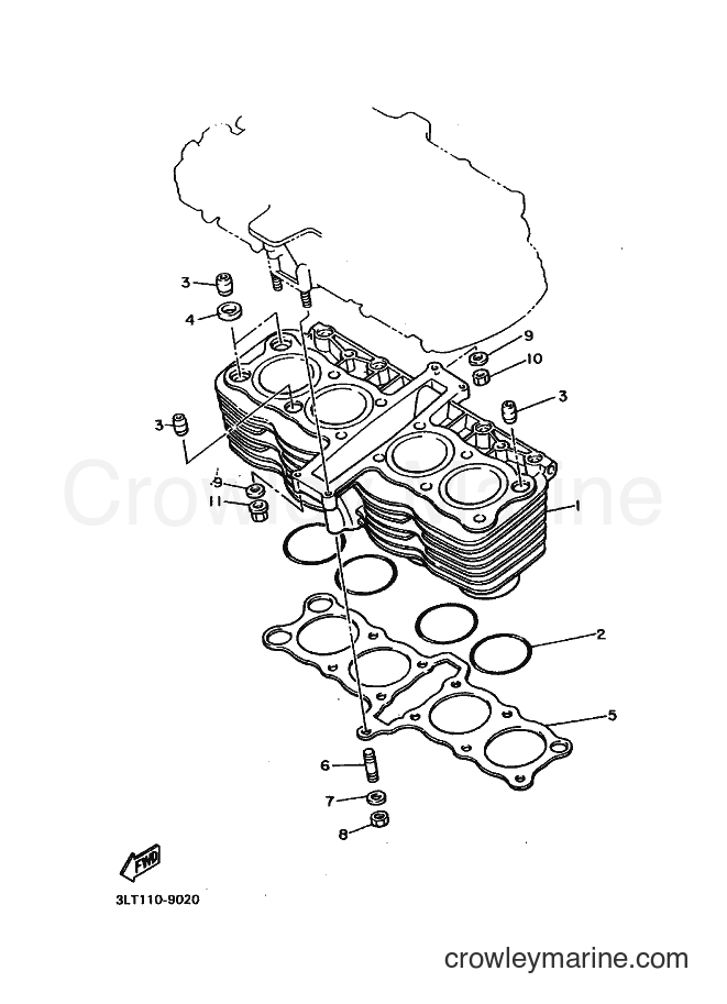 1991 Street Bike YX600 - YX600 (3LT7) [010] - CYLINDER