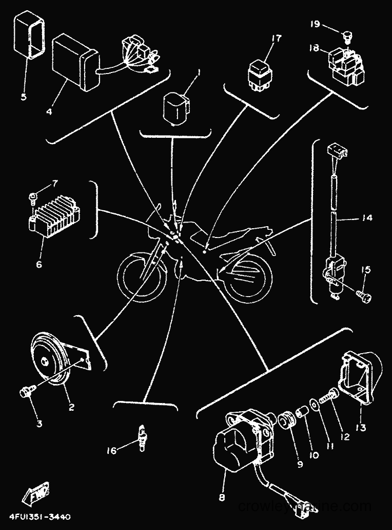 1995 Dirt Bike TDR125 - TDR125 (4GW3) [999] - ELECTRICAL 2