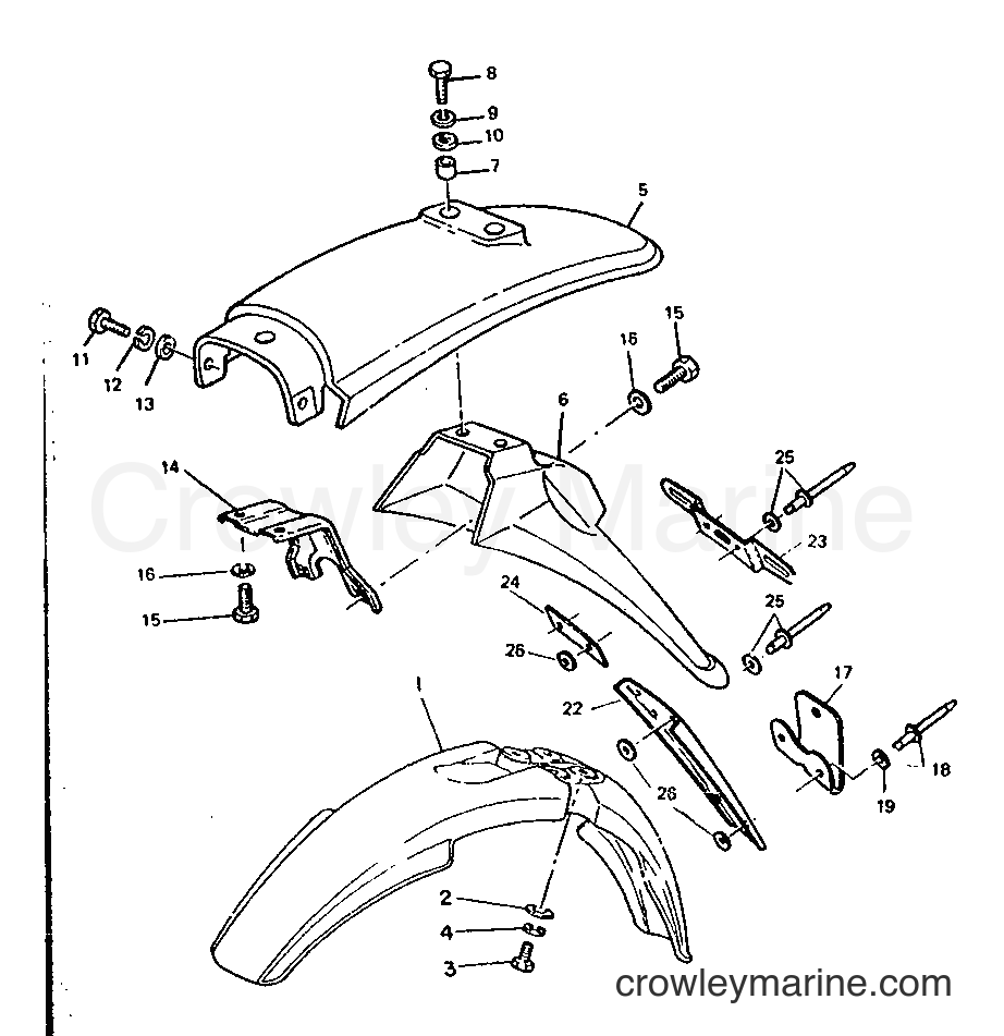 1989 Scooter DT50R - DT50R (3MR1) [999] - FENDER