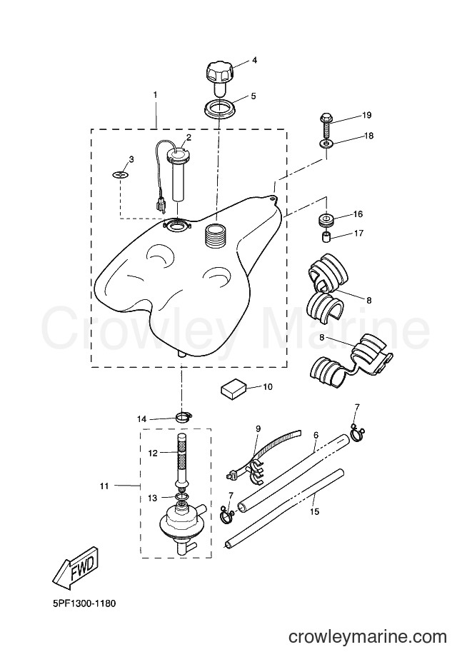 2003 Scooter YH50 - YH50 (5UB2) [010] - FUEL TANK