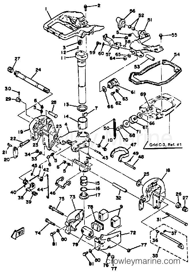 Yamaha Motors 30ESK - BRACKET