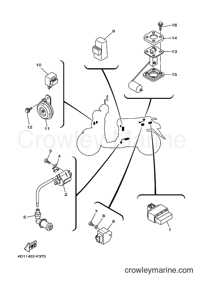 Yamaha Motors AF115C (4D12) [010] - ELECTRICAL 2