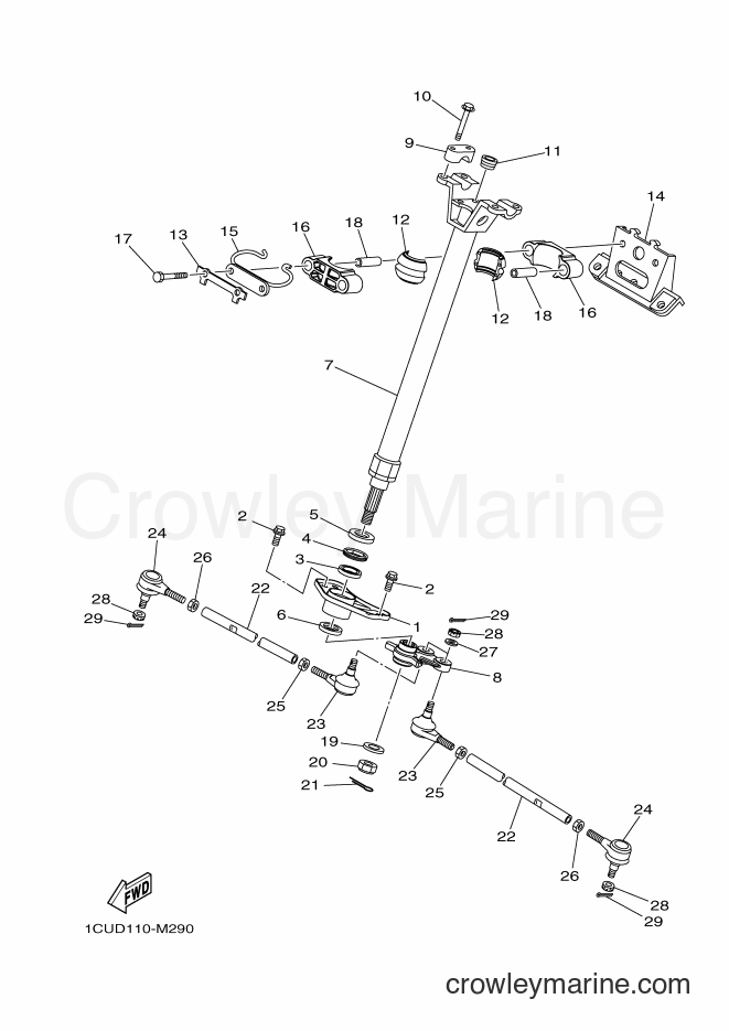 2013 ATV YFM450FWA - YFM450FWA (1CUF) [010] - STEERING