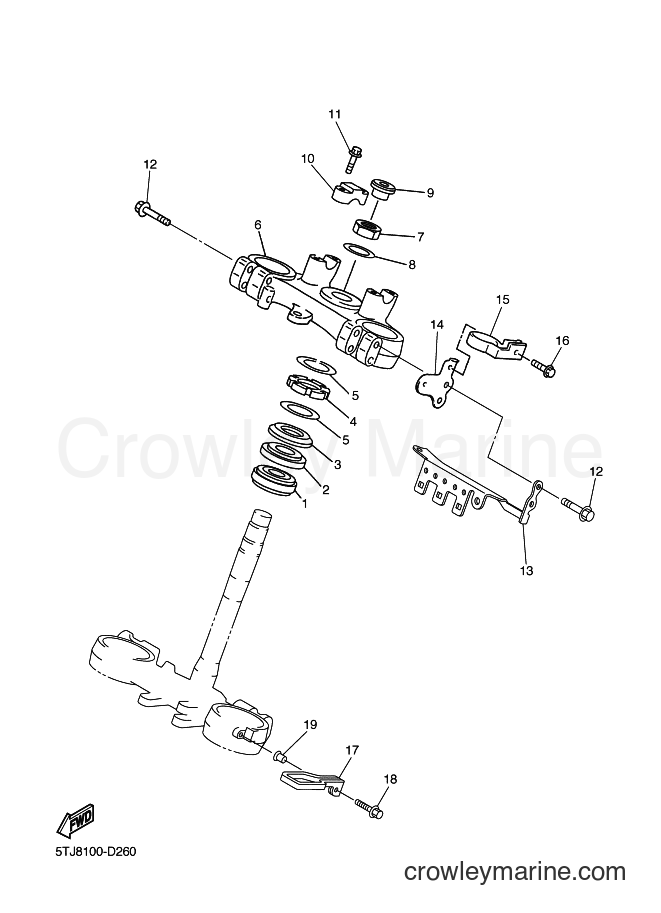 2005 Dirt Bike WR250F - WR250F (5UMA) [020] - STEERING