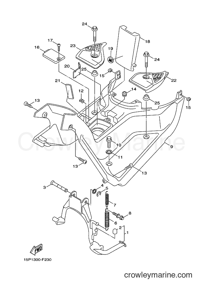2007 Scooter XF50 - XF50 (15P2) [010] - STAND & FOOTREST