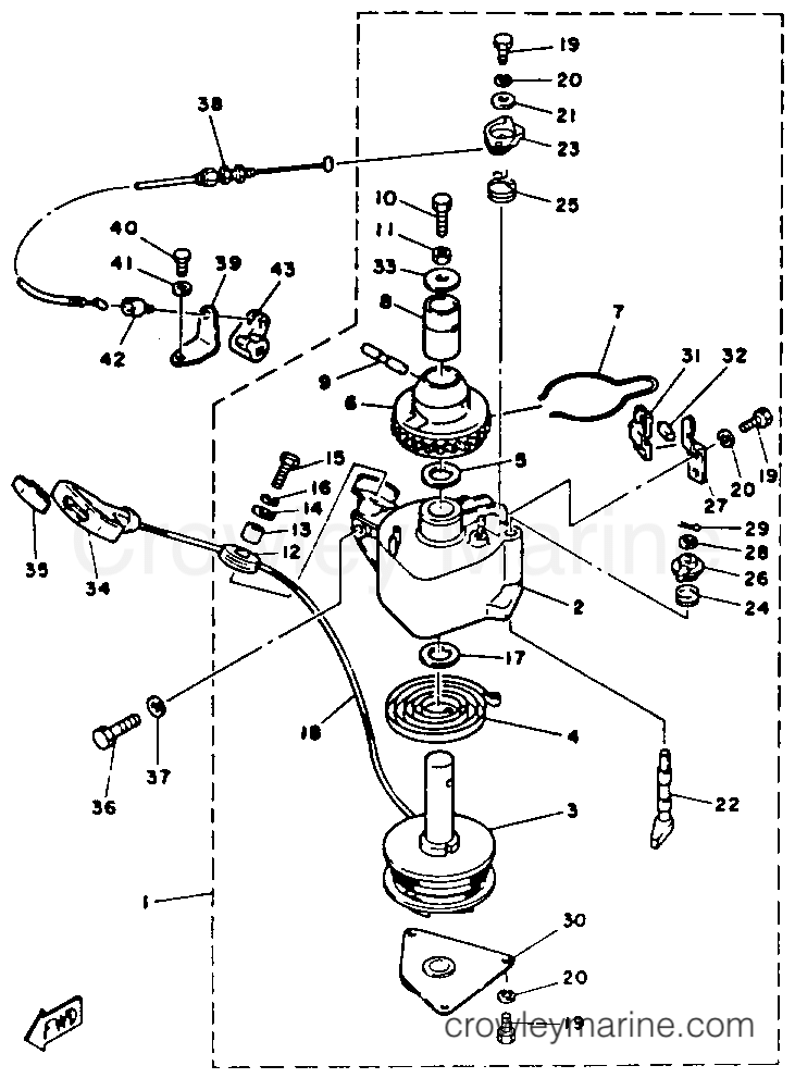 Yamaha Motors F9.9MLHR - MANUAL STARTER