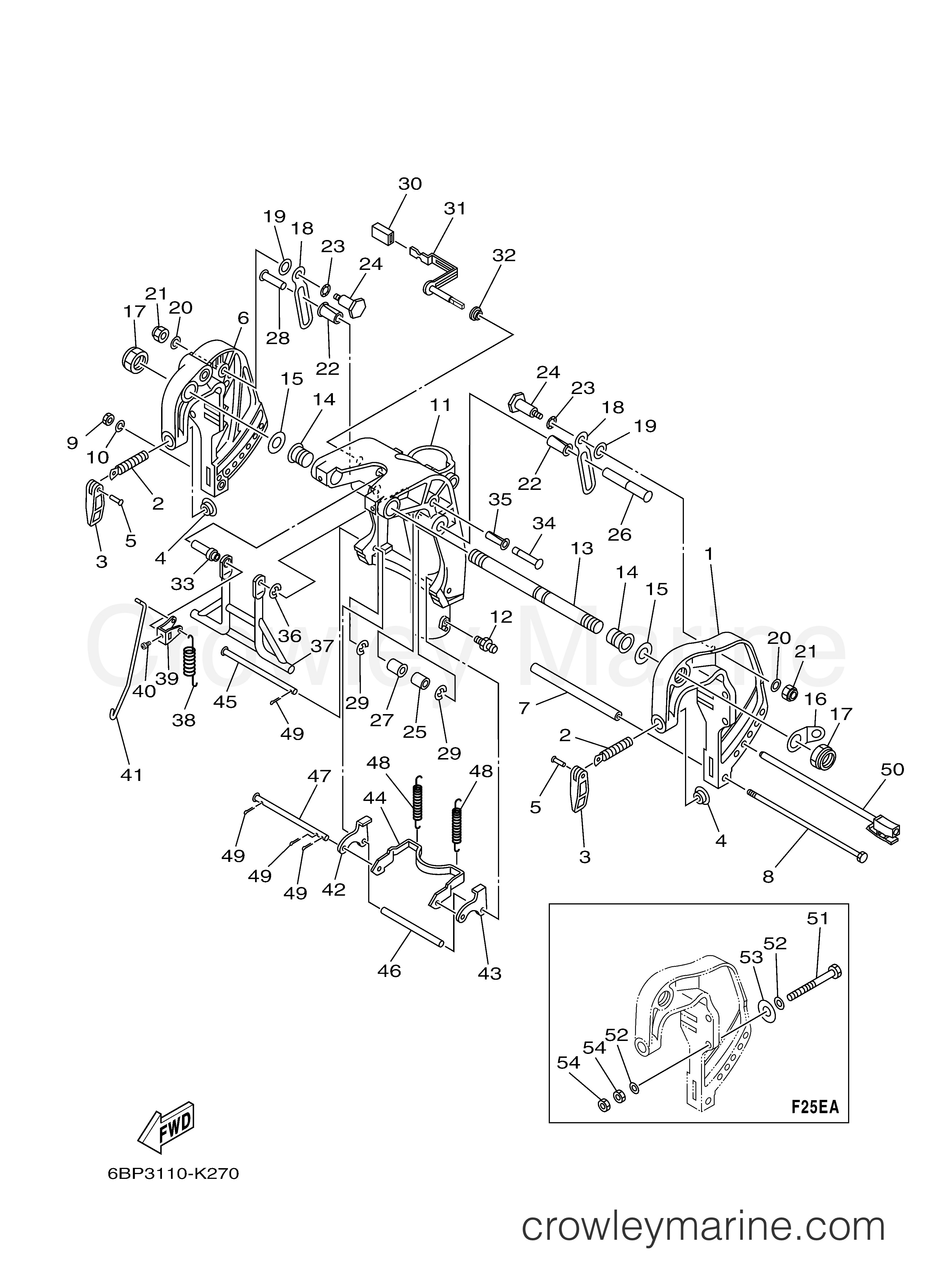 Yamaha Motors F25LEHA - BRACKET 2