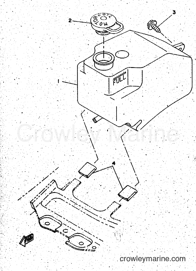 1999 Scooter CW50 - CW50 (4RW4) [010] - OIL TANK