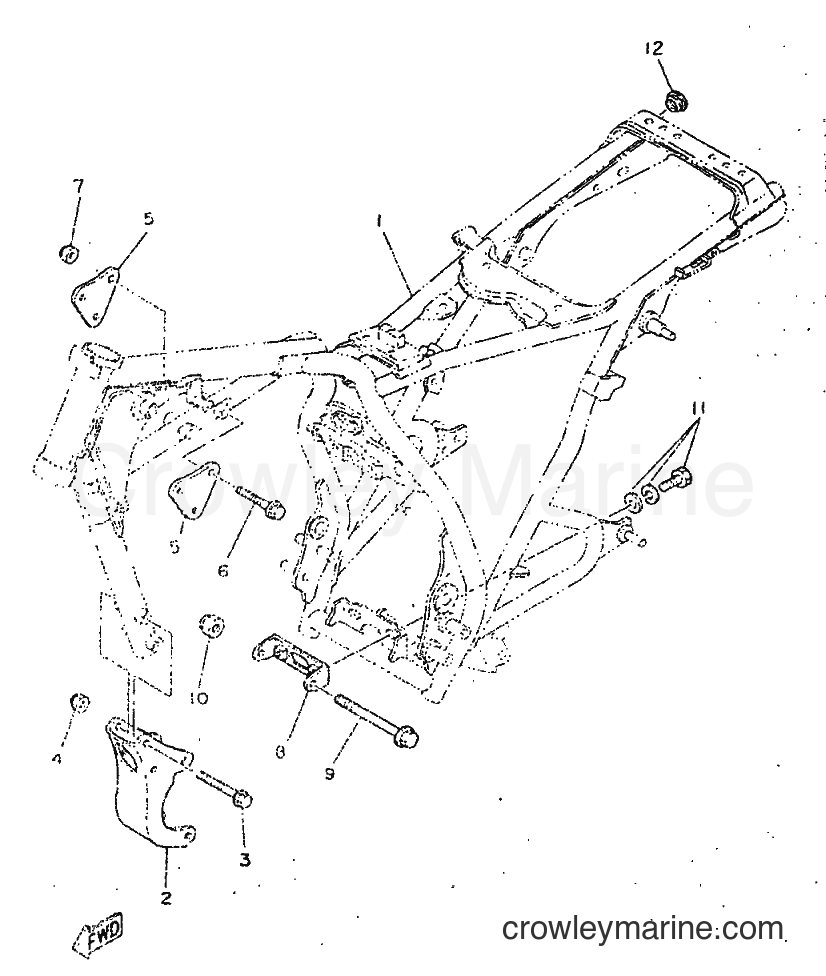1998 Street Bike SR250 - SR250 (21L2) [010] - FRAME