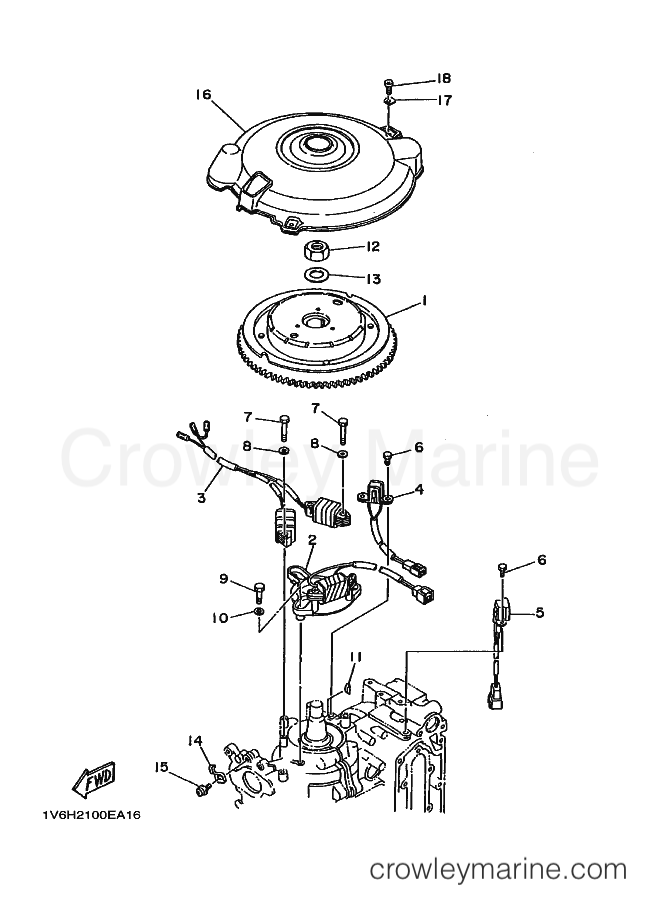 Yamaha Motors 60F (6H20) [020] - GENERATOR