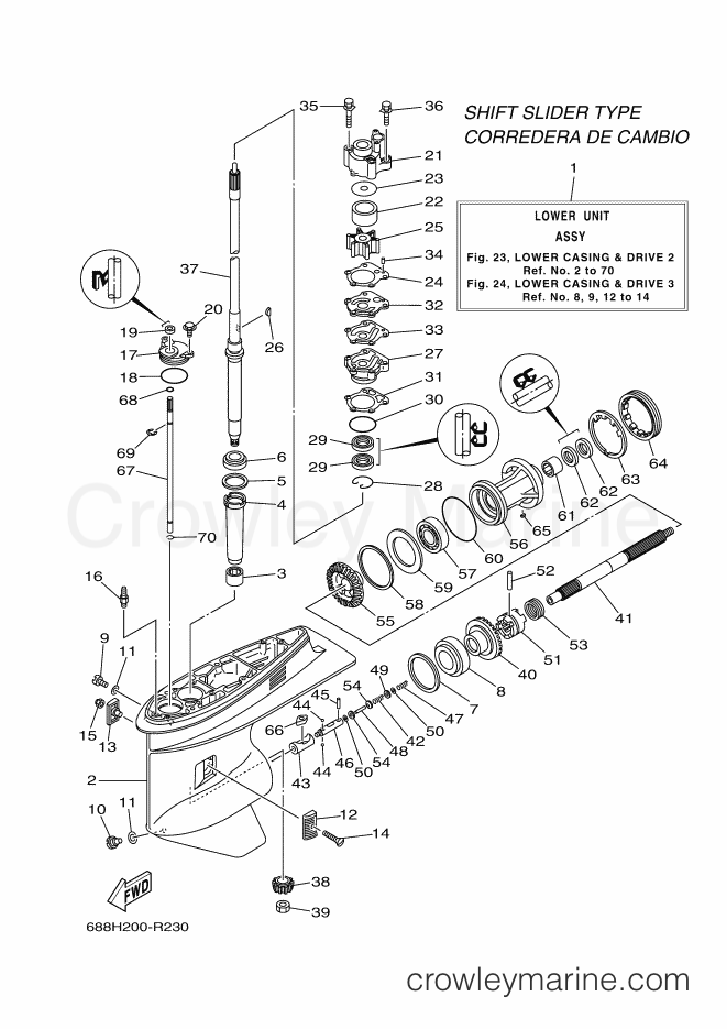 Yamaha Motors 85AEDL (688H) [030] - IMPULSOR E INFERIOR 2