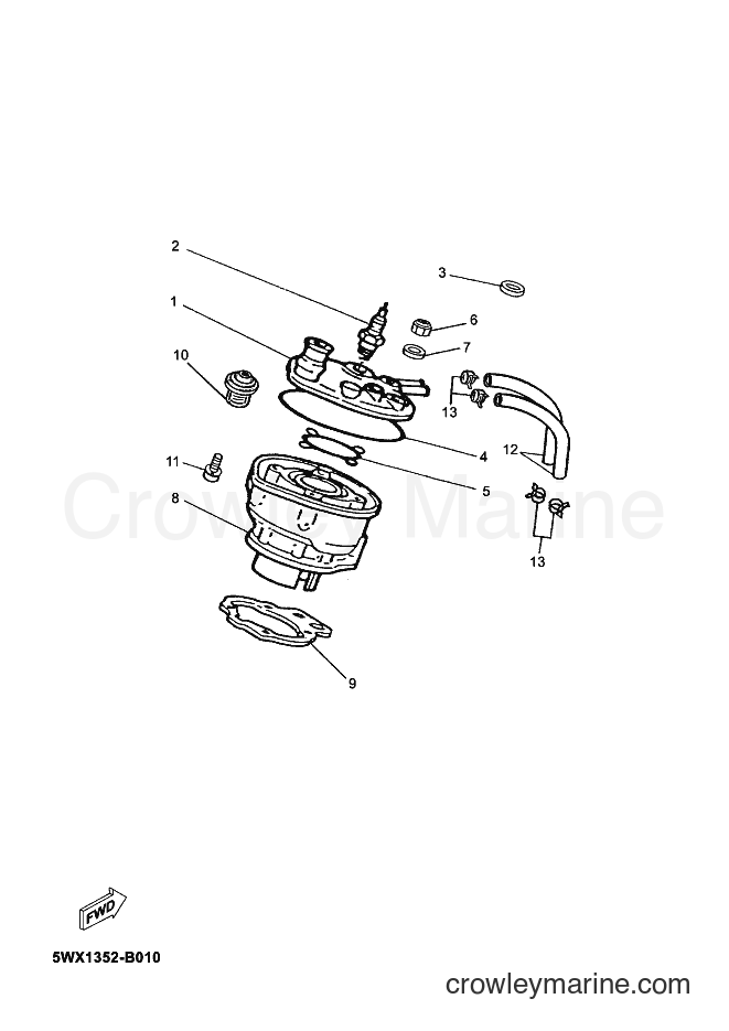 2003 Scooter TZR50 - TZR50 (5WX2) [030] - CYLINDER