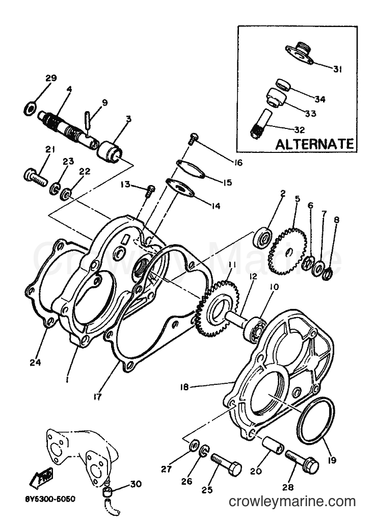 1996 Snowmobile ET340PK - ET340PK (81V) [999] - PUMP DRIVE GEAR