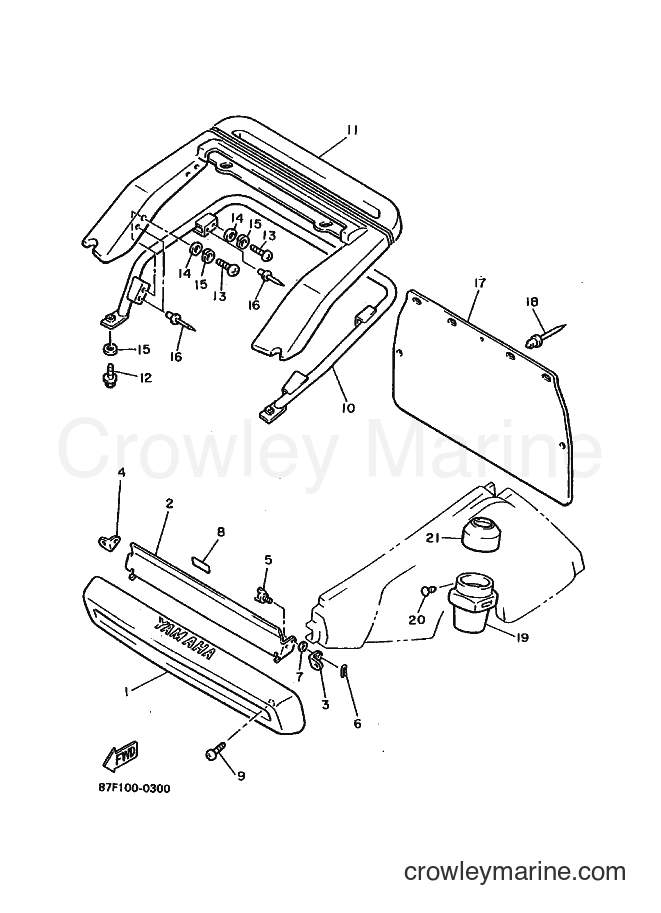 1990 Snowmobile PZ480P - PZ480P (87F1) [010] - BUMPER