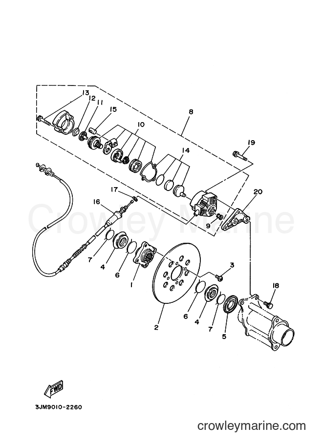 1993 ATV YFS200 - YFS200 (3JMB) [010] - REAR BRAKE CALIPER