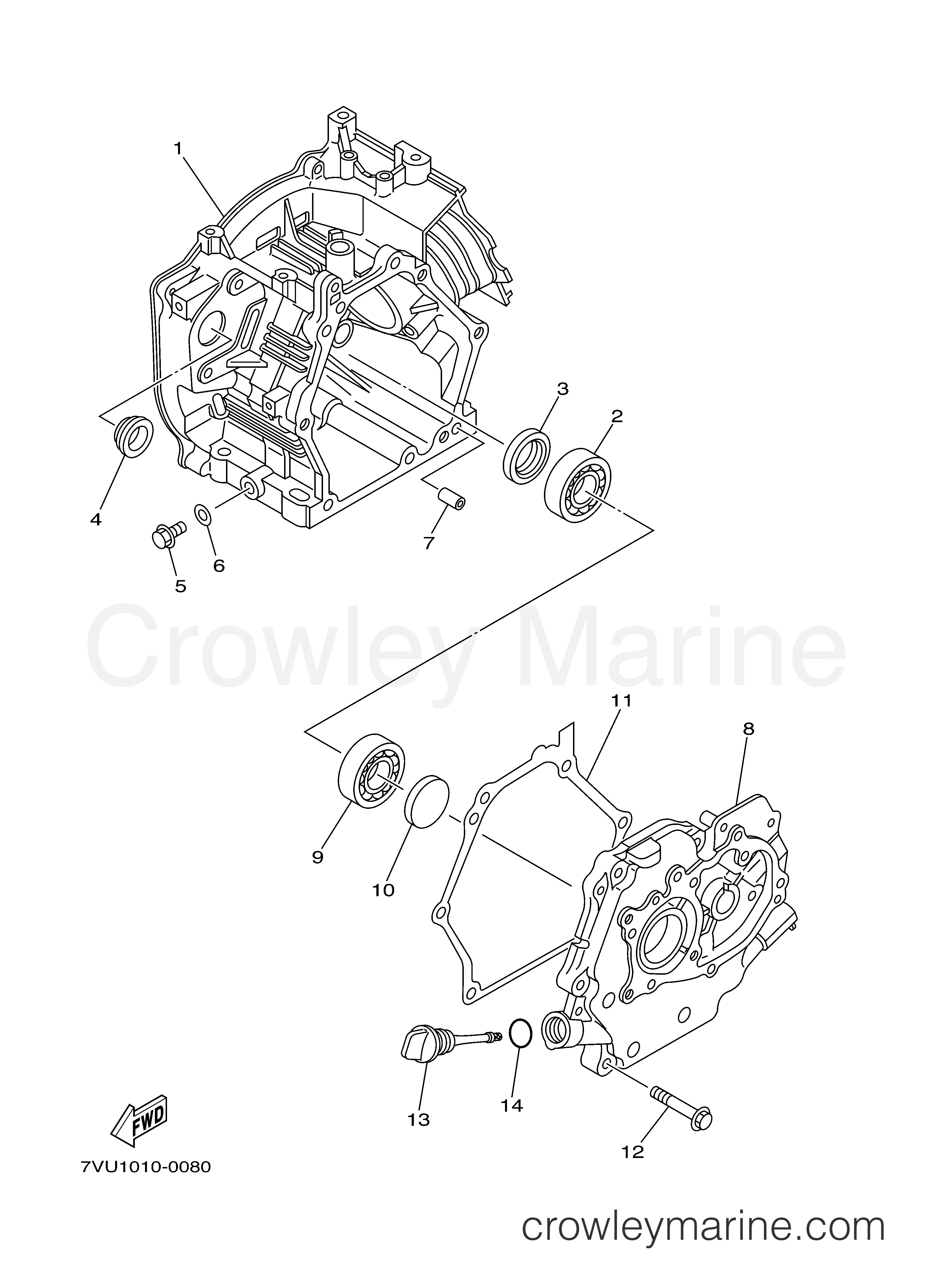 Yamaha Motors YG2800I - CRANKCASE