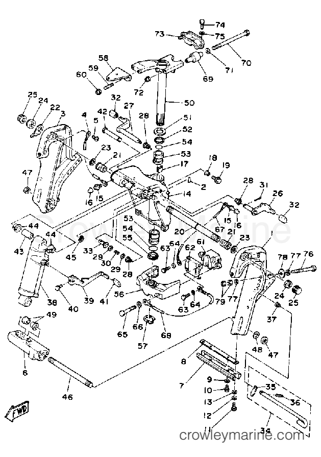 Yamaha Motors 50ELRP - BRACKET