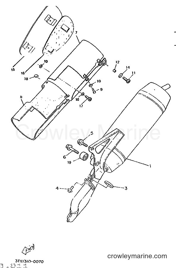 1995 Scooter CW50RS - CW50RS (4VA1) [999] - EXHAUST