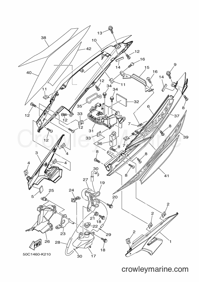 2011 Scooter T135HC - T135HC (50C1) [010] - SIDE COVER