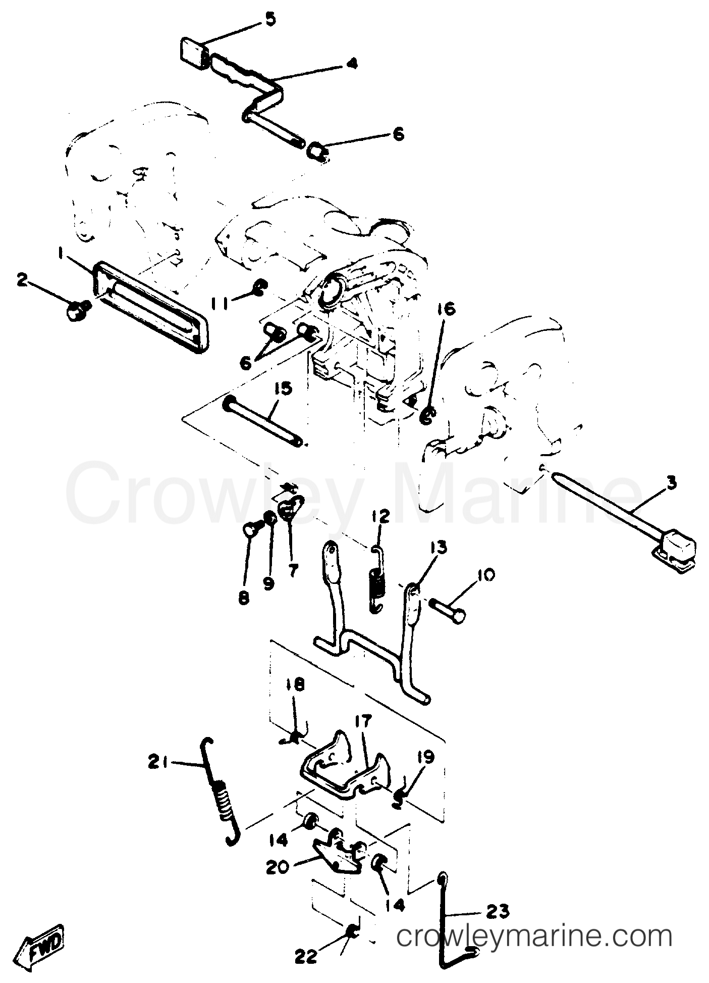 Yamaha Motors 25ELRR - BRACKET 2