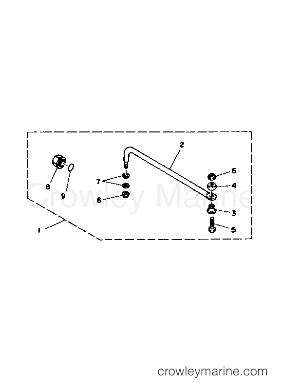 Yamaha Motors L200TXRR - STEERING GUIDE ATTACHMENT