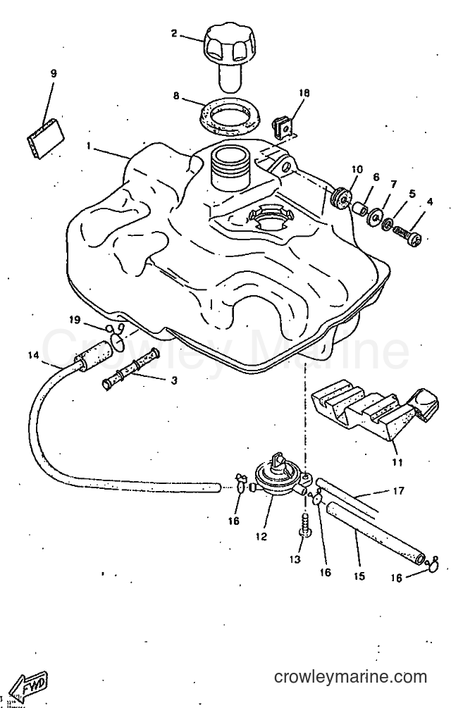 1998 Scooter CW50RSP - CW50RSP (4URF) [010] - FUEL TANK