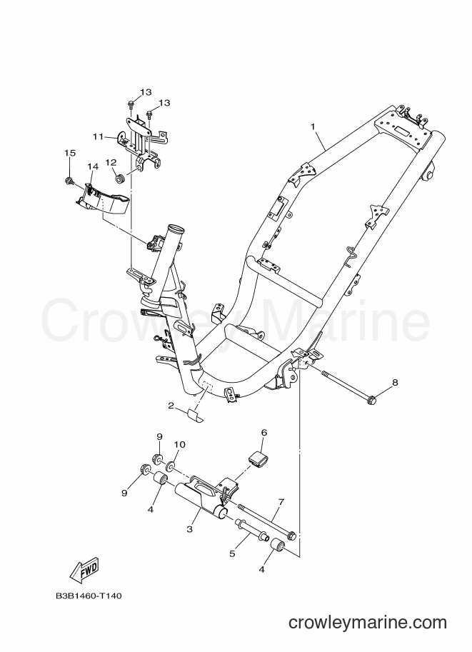 2018 Scooter LNY125 - LNY125 (B3B1) [010] - FRAME