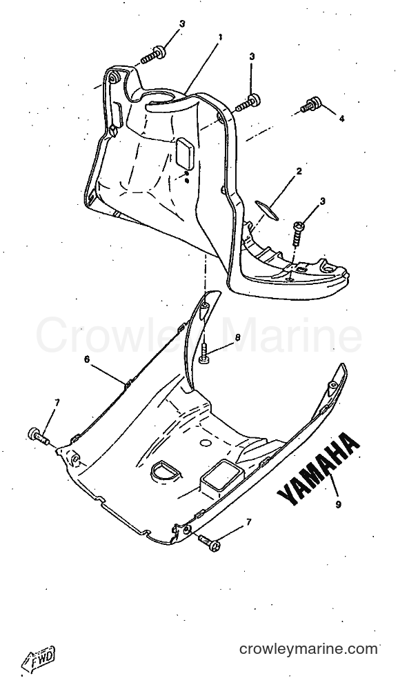 1997 Scooter CW50RSX - CW50RSX (5AA1) [999] - LEG SHIELD