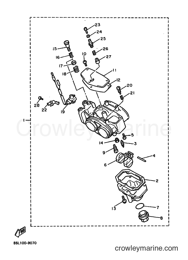 1989 Snowmobile CS340 - CS340 (85N1) [010] - CARBURETOR