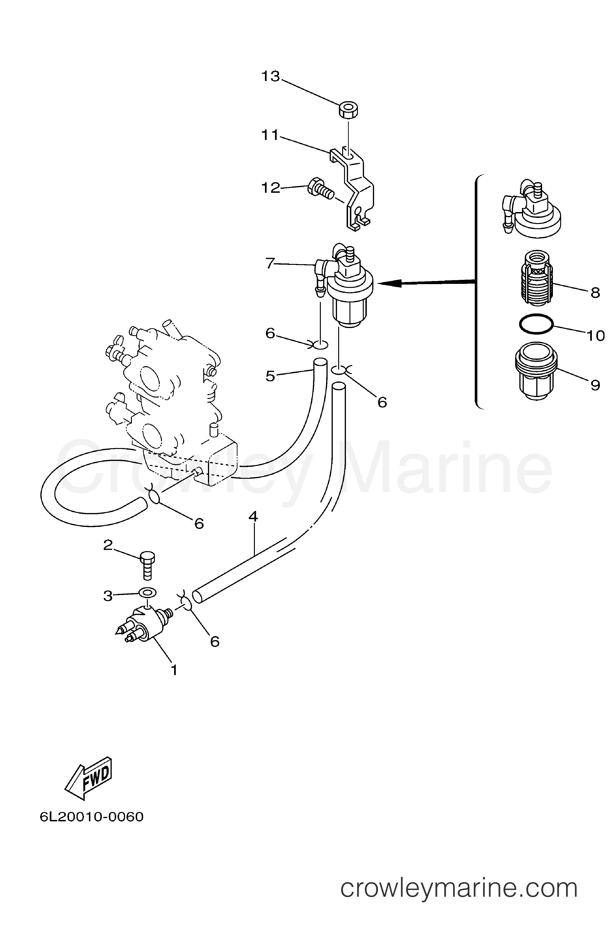 Yamaha Motors 25MSHA - FUEL 1