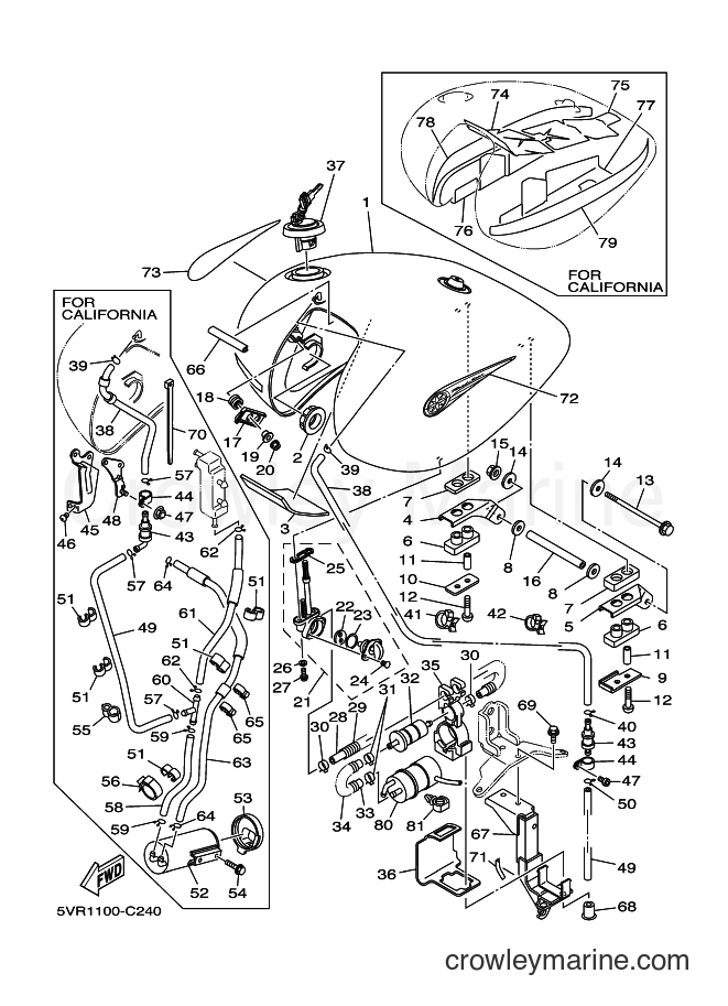 2004 Cruiser XV1700AM - XV1700AM (5VR3) [010] - FUEL TANK